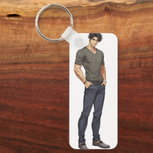 Anime Man Handsome Zaddy Sleutelhanger