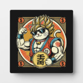 Anime  Maneki Neko Lucky Cat, Succes Geld Fotoplaat (Voorkant)