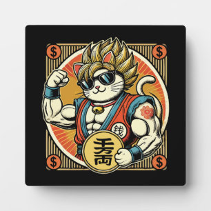 Anime  Maneki Neko Lucky Cat, Succes Geld Fotoplaat