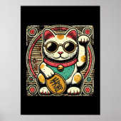 Anime  Maneki Neko Lucky Cat, Succes Geld Poster (Voorkant)