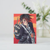 Anime Manga Artist Briefkaart (Staand voorkant)