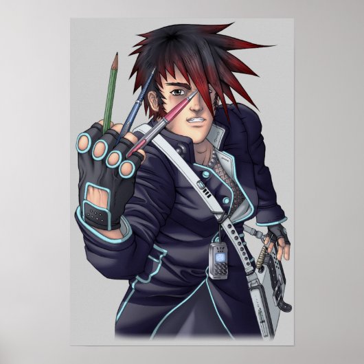 Anime Manga Artist Poster (Voorkant)
