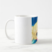 Anime manga blond groen-ogen meisje hart koffiemok (Links)