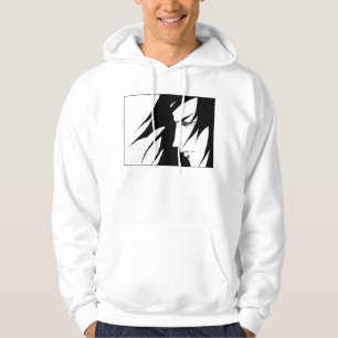 Anime Manga Character Black and White Hoodie