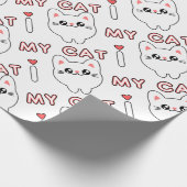 Anime Manga Chibi Japan Stil Katze Babykatze Cadeaupapier (Hoek)