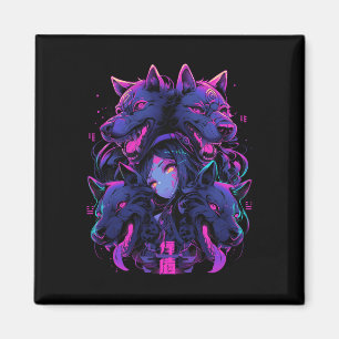 Anime Manga Cyberpunk Esthetische Techwear Harajuk Magneet