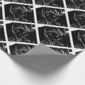 anime manga dagelijks zwart project cadeaupapier (Hoek)