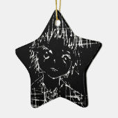 anime manga dagelijks zwart project keramisch ornament (Links)