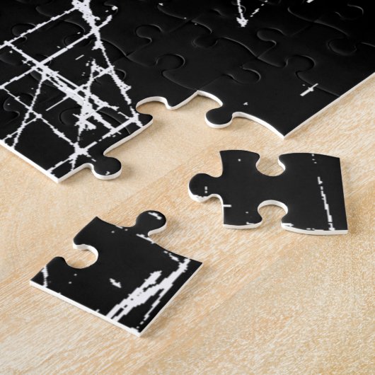 anime manga dagelijks zwart project legpuzzel (Zijkant)