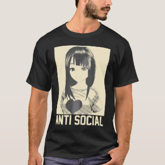 Anime Manga Esthetische Japanse Gothic Antisociale T-shirt