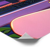 Anime Manga Gamer Meisje Wandkunst Poster (Hoek)