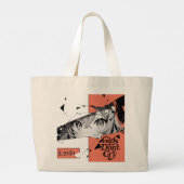 Anime Manga Girl Eyes Canvas tas (Achterkant)