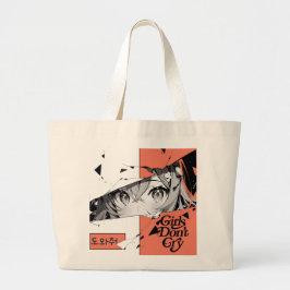 Anime Manga Girl Eyes Canvas tas