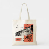 Anime Manga Girl Eyes Canvas tas (Achterkant)