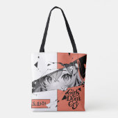 Anime Manga Girl Eyes Canvas tas (Achterkant)