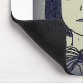 anime manga girl in somber muismat (Hoek)