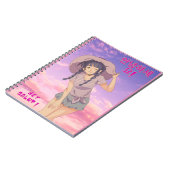 Anime manga girl notitieboek (Linkerzijde)