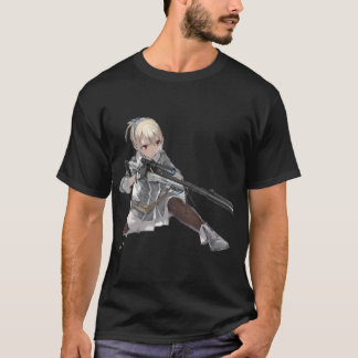 Anime Manga Girl Pistool T-shirt