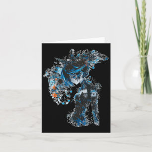 Anime Manga Grafische Blauwe ogen Illustratie Anim Kaart