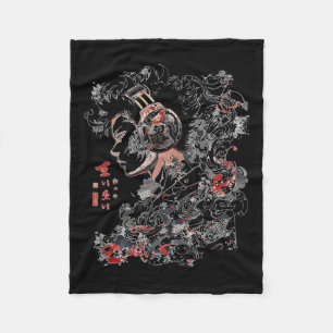 Anime Manga Grafische Hoofdtelefoon Art Anime Fleece Deken