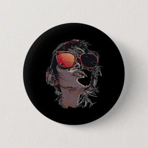 Anime Manga Grafische Zonnebril Art Anime Ronde Button 5,7 Cm