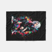 Anime Manga Graphic Polygon Art Anime Fleece Deken (Voorkant (Horizontaal))