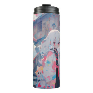 Anime Manga Haunted Girl Geïnspireerd Tumbler Thermosbeker