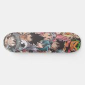 Anime Manga Karakters Collage Persoonlijk Skateboard (Horizontaal)