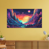 Anime manga line art canvas afdruk (Insitu (Woonkamer))
