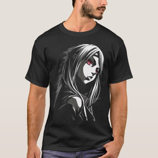 Anime Manga Motief Abstracte kunstwerken Anime T-shirt (Voorkant)