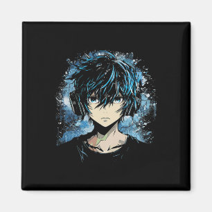 Anime Manga Motief Hoofdtelefoon Kunstwerk Anime Magneet