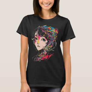 Anime Manga Motief Kleurrijke illustratie Anime 1 T-shirt