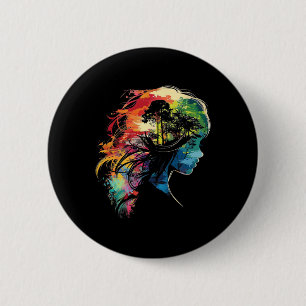 Anime Manga Motief Kleurrijke illustratie Anime Ronde Button 5,7 Cm