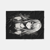 Anime Manga Motief Pixel Art Anime Fleece Deken (Voorkant (Horizontaal))