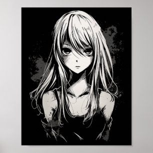 Anime Manga Motief Pixel Art Anime Poster