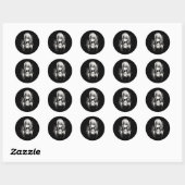 Anime Manga Motief Pixel Art Anime Ronde Sticker (Vel)