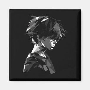 Anime Manga Motief Polygon Kunstwerk Anime Magneet