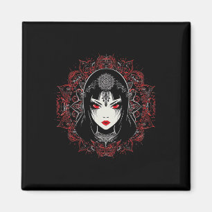 Anime Manga Motif Mandala Illustratie Anime 1 Magneet