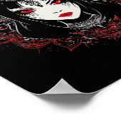 Anime Manga Motif Mandala Illustratie Anime 1 Poster (Hoek)