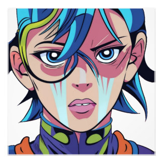 Anime manga pop kunst liefhebbers pop liefhebbers  foto afdruk