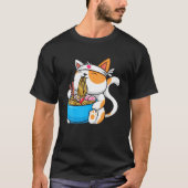 Anime Manga Ramen Cat Anime T-shirt Japans (Voorkant)