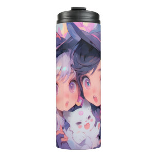 Anime Manga Schattigee heksen Geïnspireerd Tumbler Thermosbeker