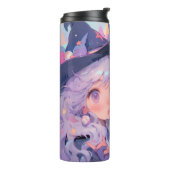 Anime Manga Schattigee heksen Geïnspireerd Tumbler Thermosbeker (Gedraaid links)