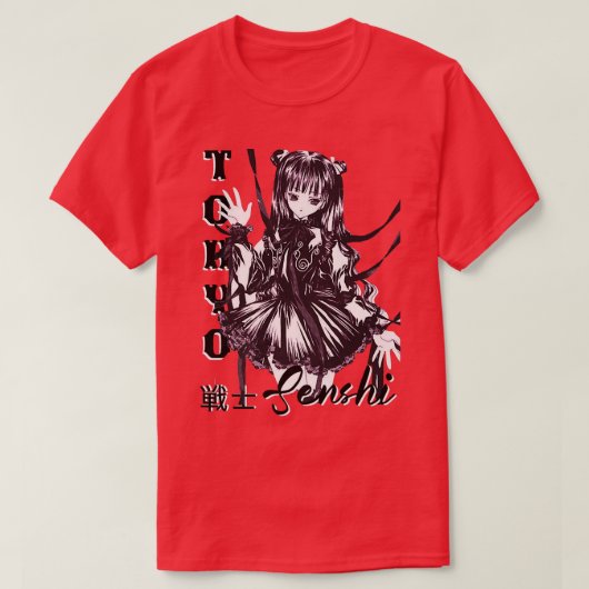Anime Manga Sey Witch Otaku Style Tokyo Gothic Str T-shirt (Design voorkant)