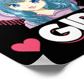 Anime Manga Verjaardag Meisje Verjaardag Poster (Hoek)