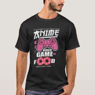 Anime Manga Video Game Controller of Food Dan D T-shirt