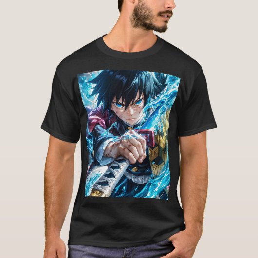 Anime manga zwaard t-shirt (Voorkant)