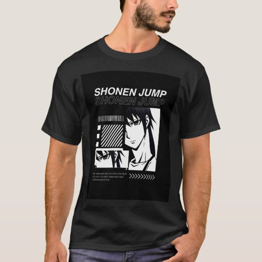Anime Mannen T-shirt (Voorkant)
