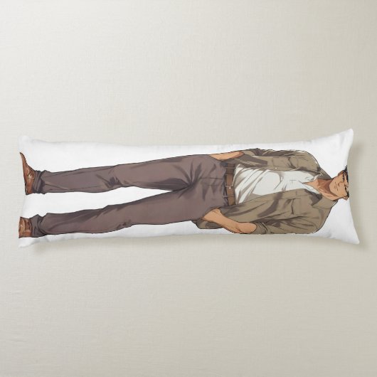 Anime Mannen Zaddy Lichaamskussen (Achterkant)