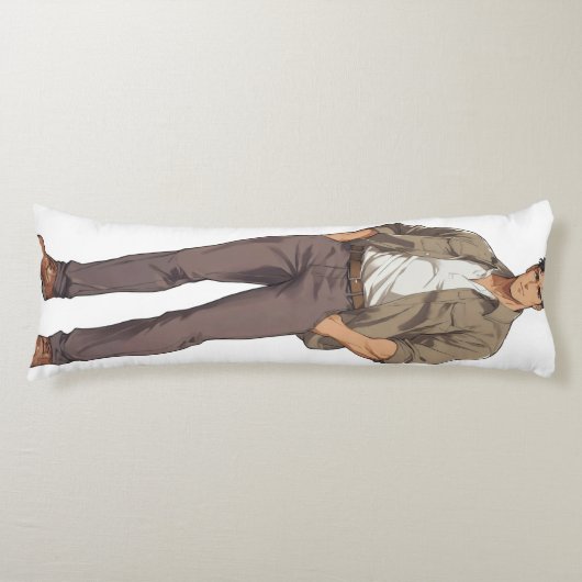 Anime Mannen Zaddy Lichaamskussen (Voorkant)